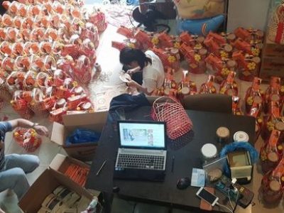 Ngập tràn giỏ quà cho Mobifone DN1